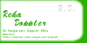 reka doppler business card